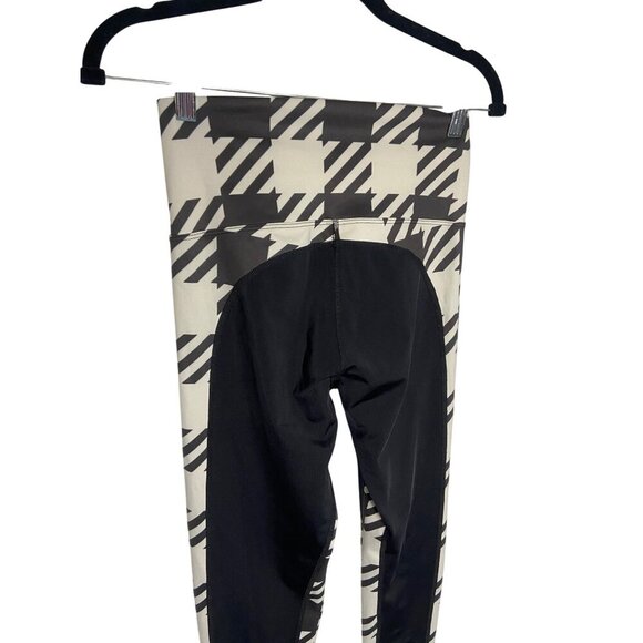 Beach Riot Houndstooth Colorblock Black White Leggings-sz Medium - Picture 10 of 10